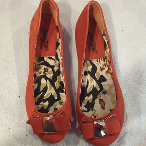 Orange Bow Flats